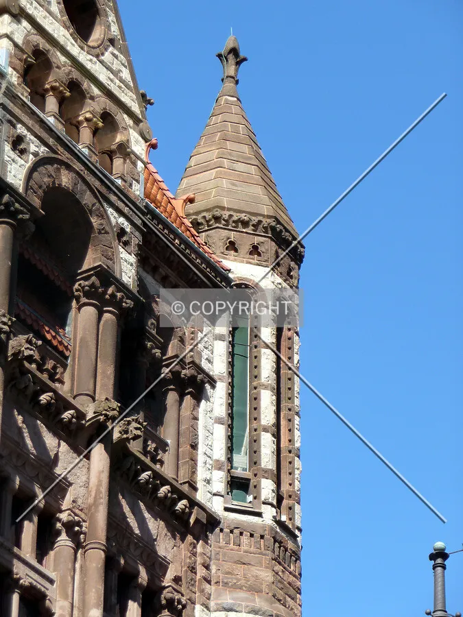Detail of top at corner