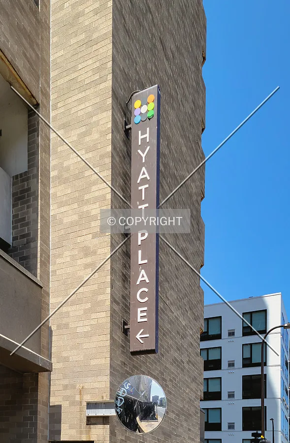 Hyatt Place sign; July 4, 2021