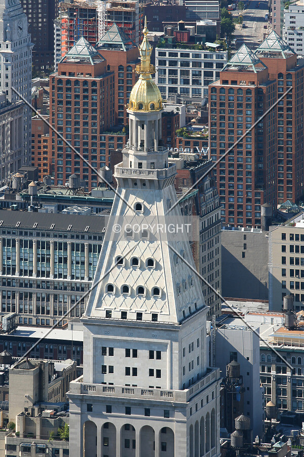 View of the top from Empire State Building observation deck