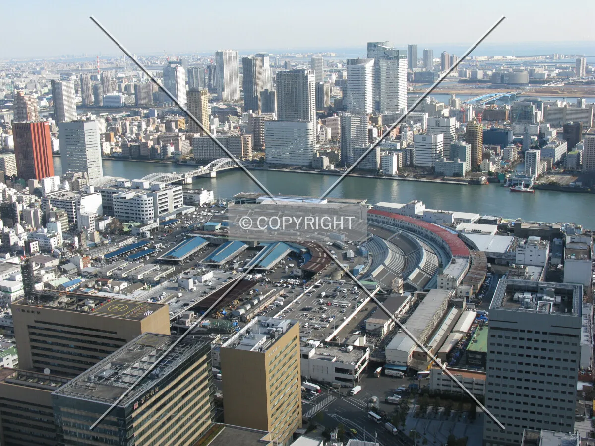 View to the east from Shiodome
