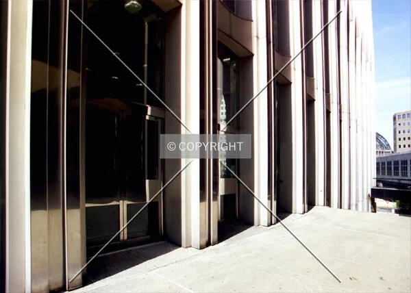 Facade at walkway to World Financial Center