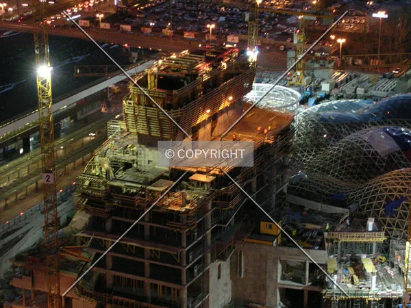 Tower part at night