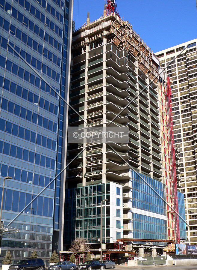 View to the northeast from Randolph Street