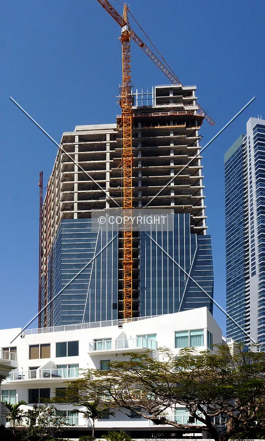 View from the southwest along Brickell Avenue