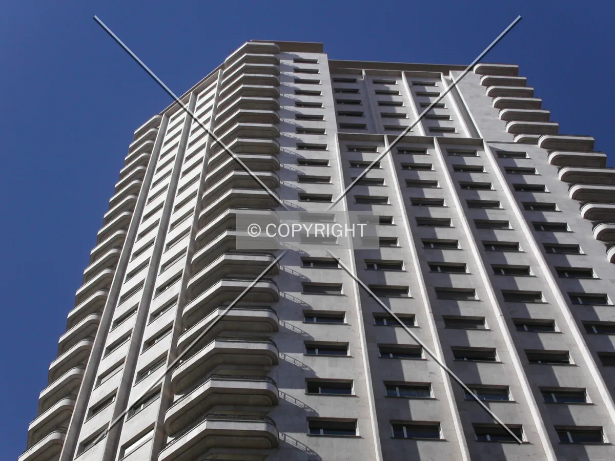 Looking up from Princesa street