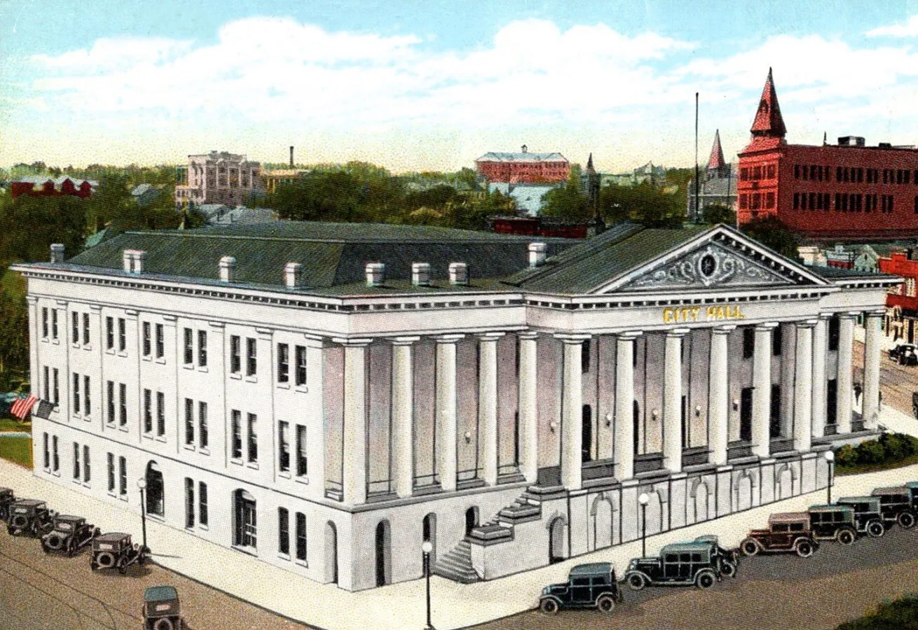 Vintage view from the east