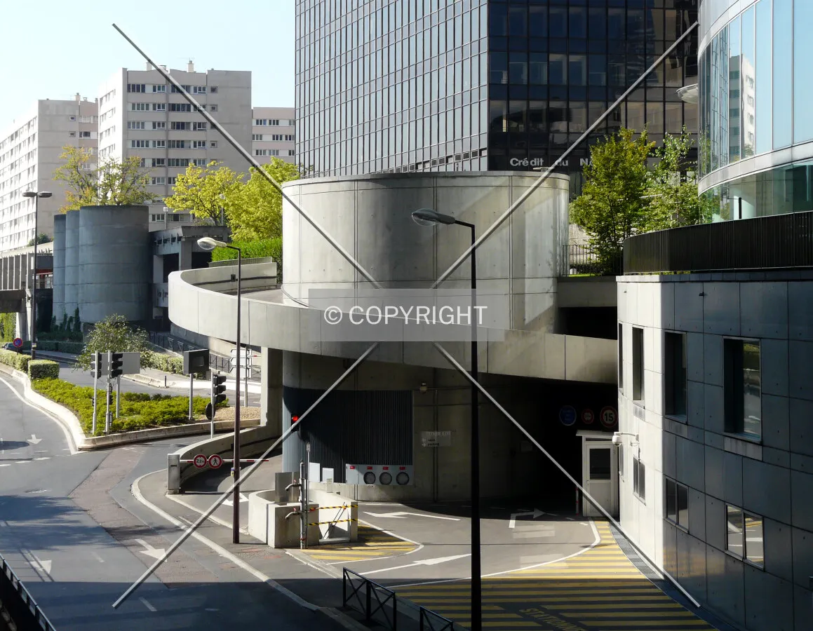 Parking entrance on Avenue Jean Moulin