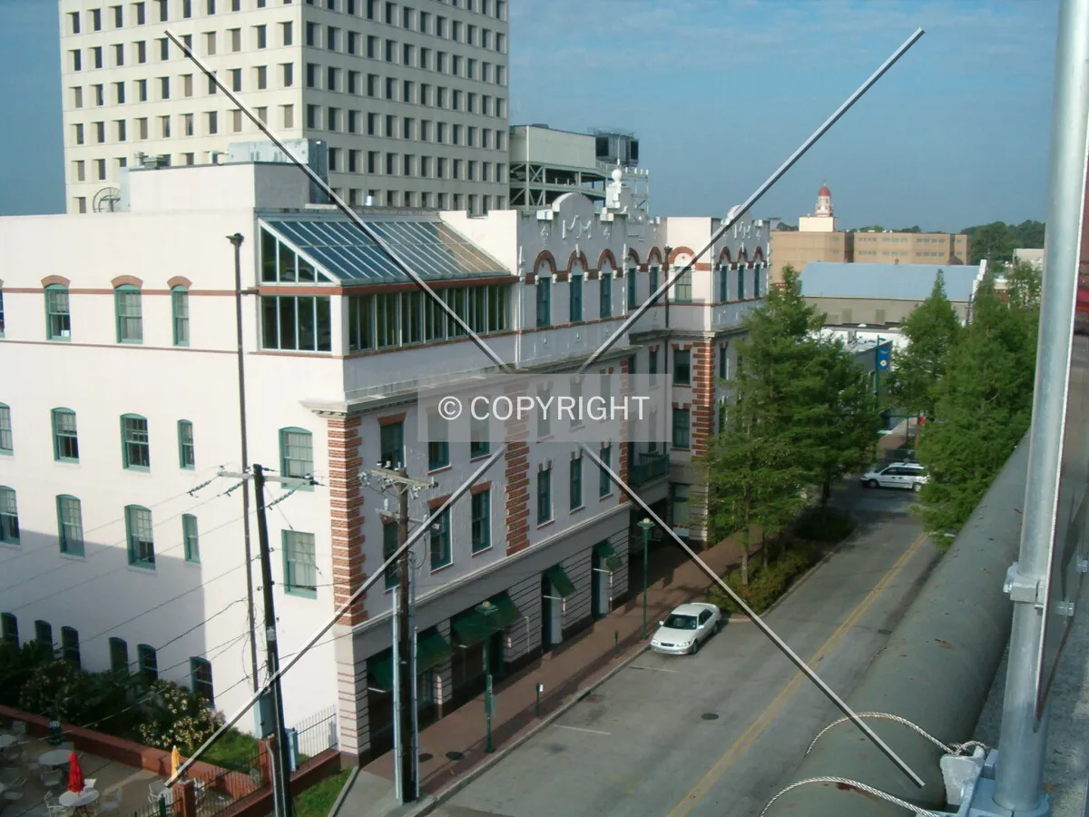 View from neighboring building looking northwest