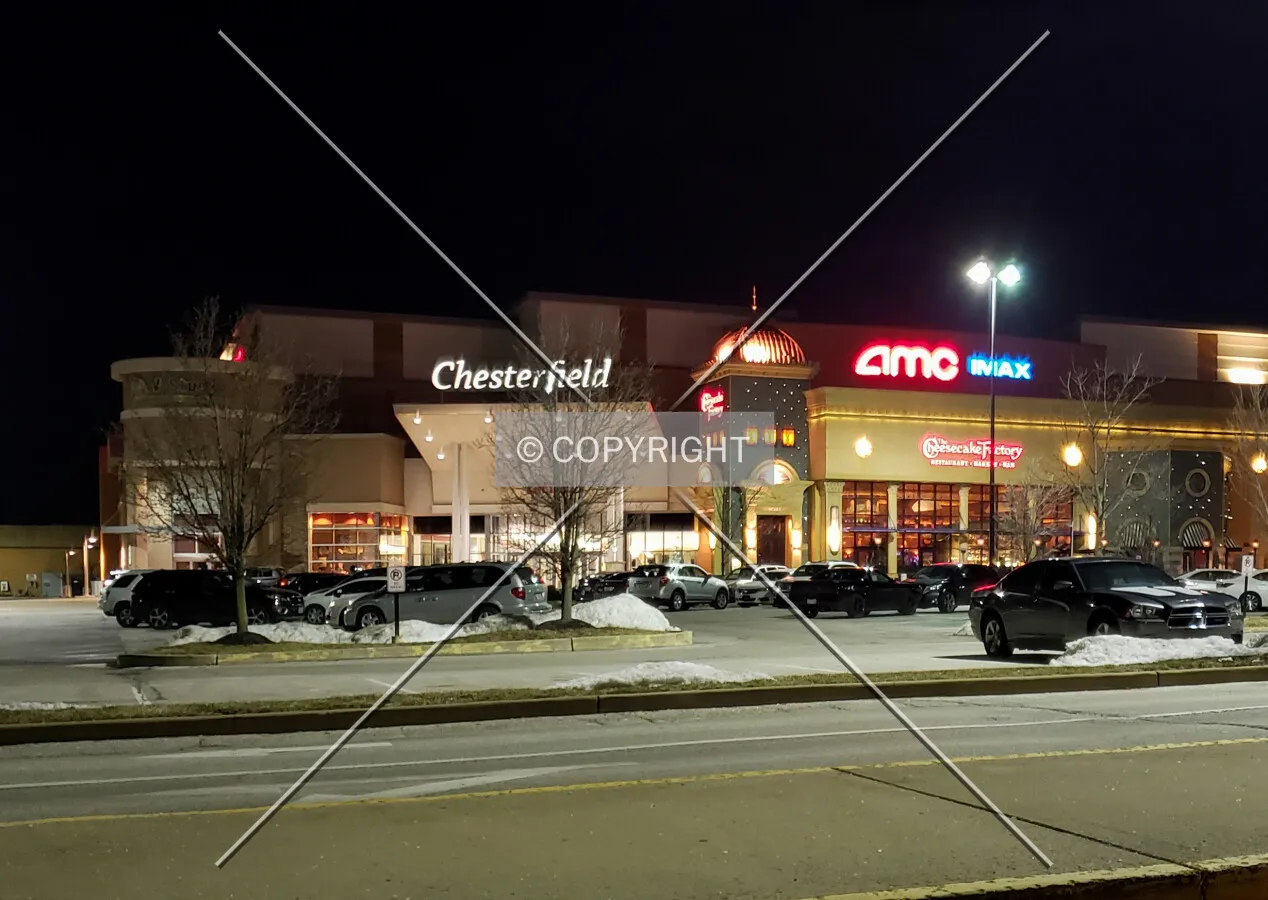 View from the northeast at night; January 26, 2019