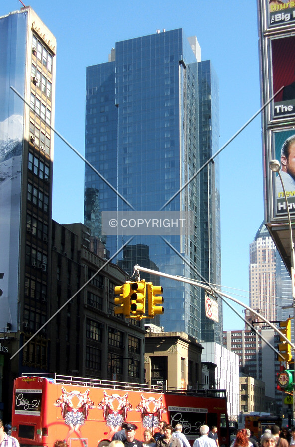 View from the southwest at 8th Avenue and 42nd Street