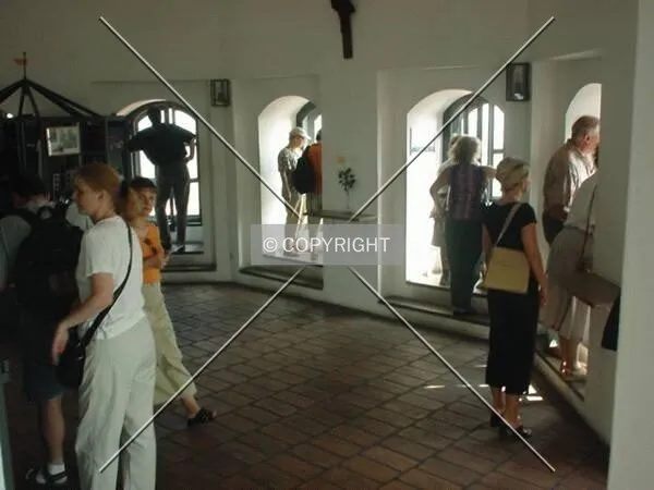 The observation floor in one of the two church towers