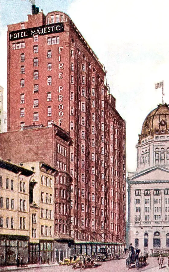 View from the northeast along Quincy Street