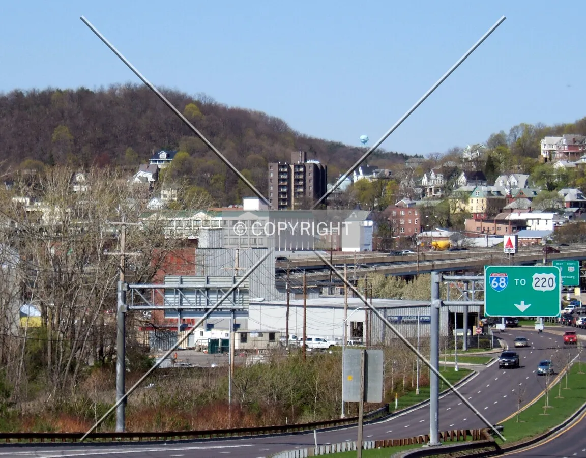 Downtown from the southwest