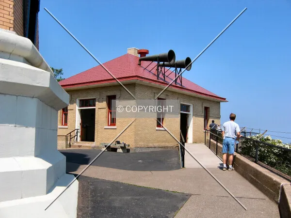 Small museum in the building housing the fog signal