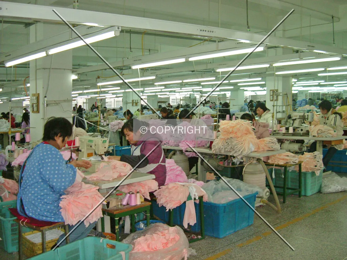 A sewing plant in China