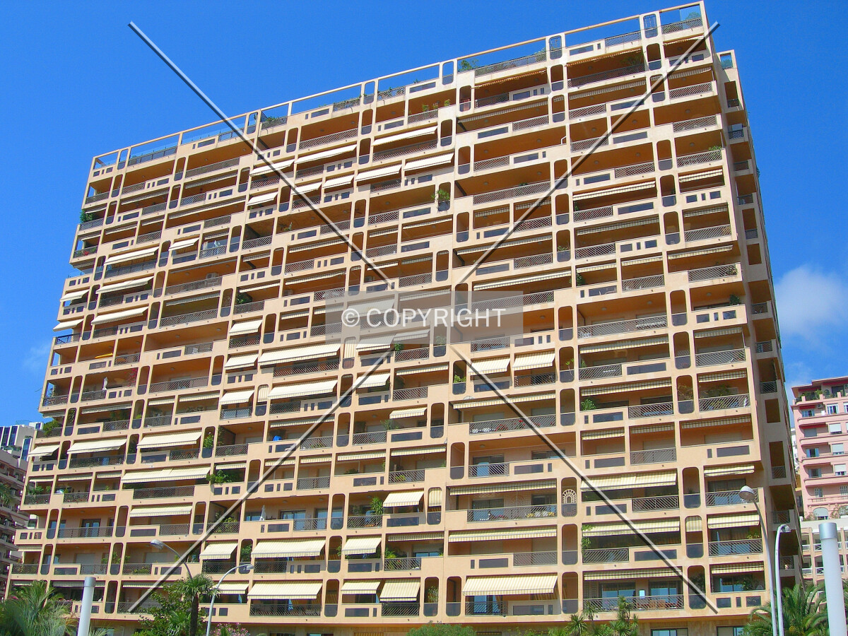 East facade from the Grimaldi Forum