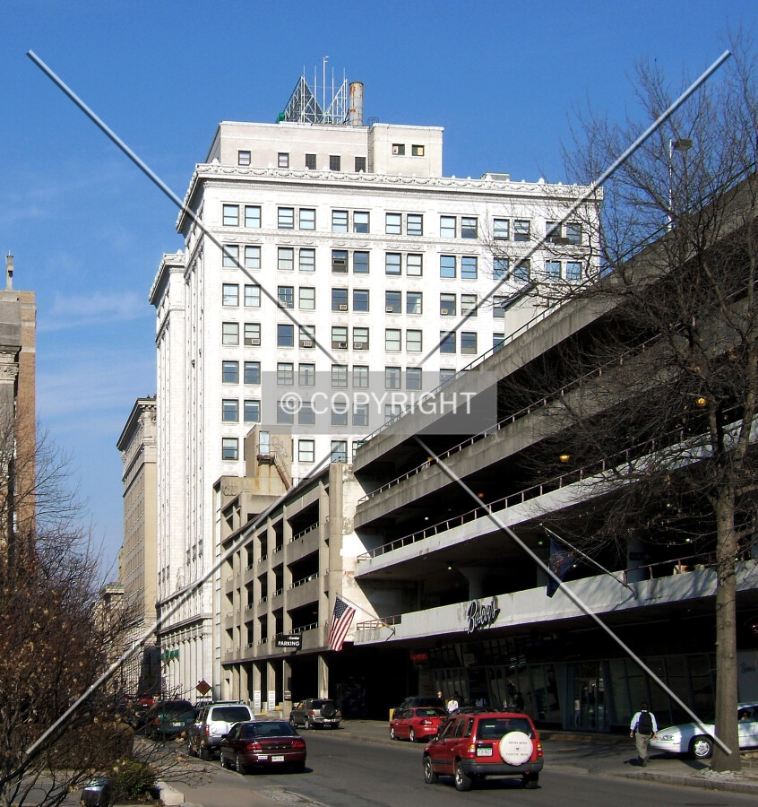 View from the southwest along Franklin Street