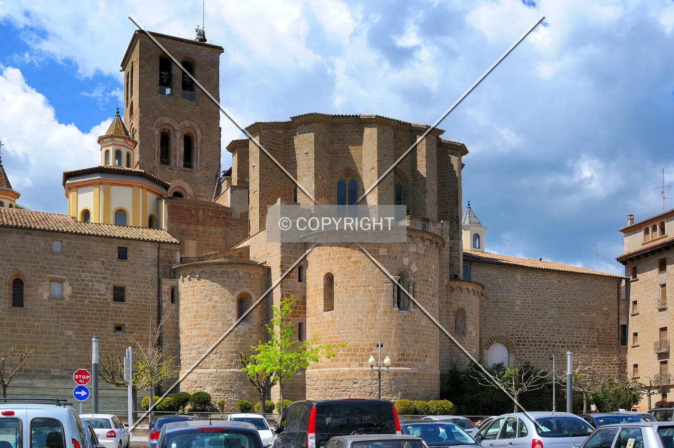 Solsona's cathedral back facade