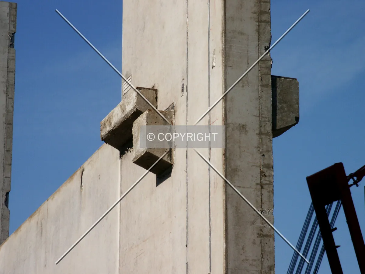 Detail of a precast slab