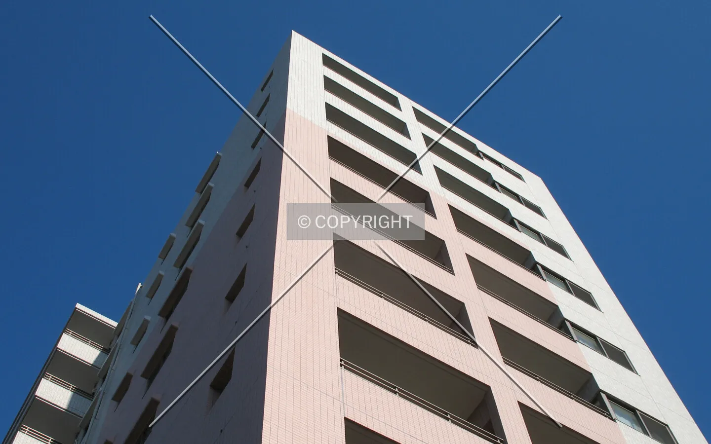 Looking up from the south