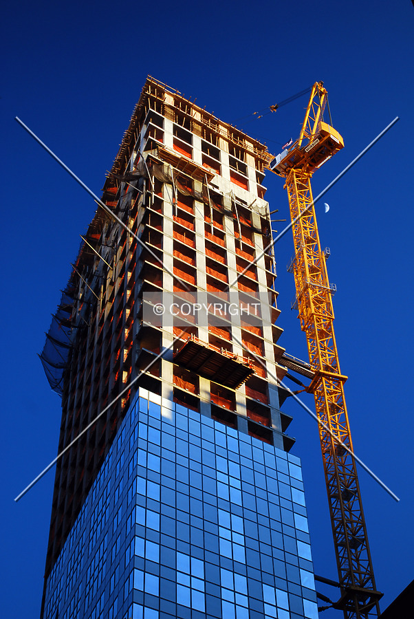 Looking up from the north