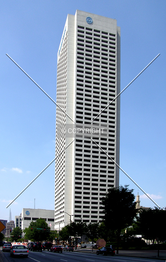 Looking north from West Peachtree Street