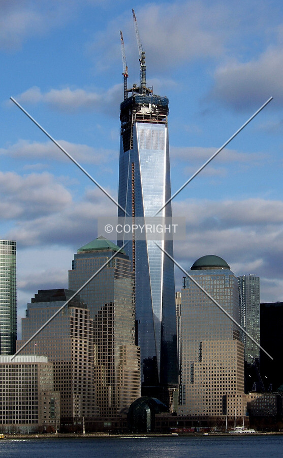 View from the west across the Hudson River from Jersey City, NJ