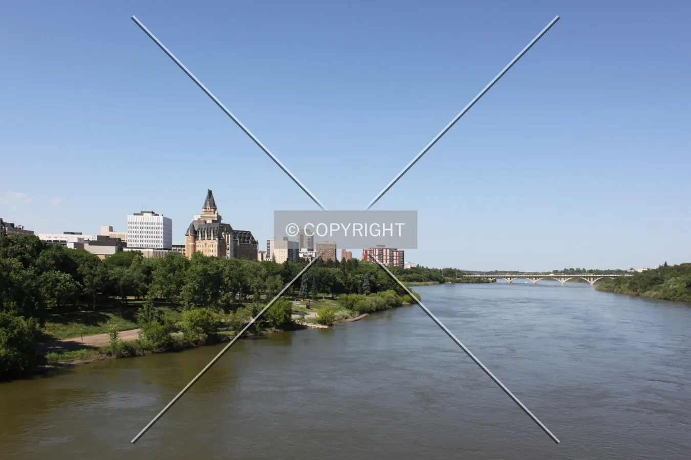 Looking northeast on the South Saskatchewan river.