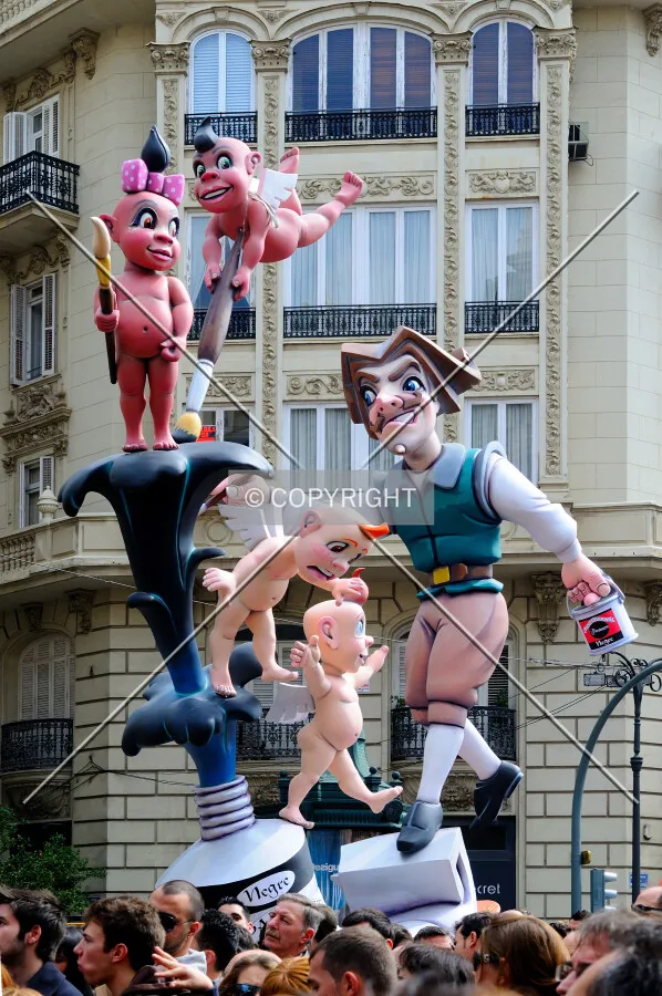 Ninot in the streets of Valencia