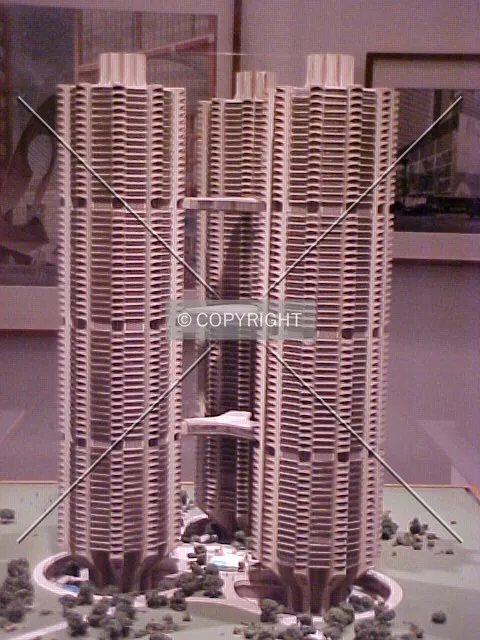 Photo of model taken at the Unbuilt Chicago Exhibit at the Art Institute of Chicago