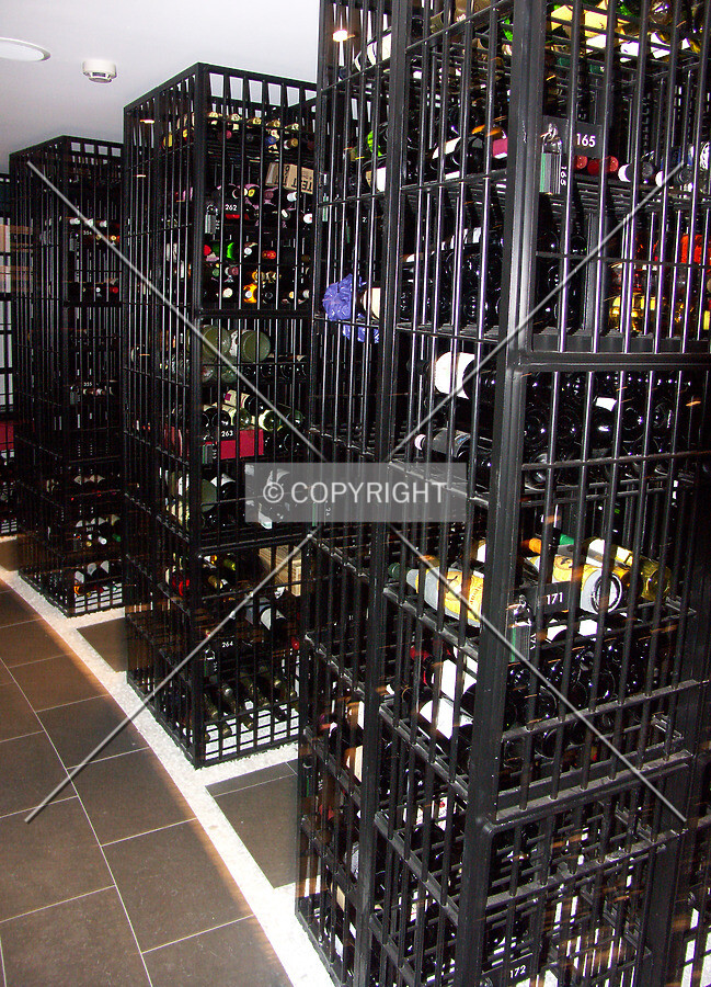 Wine cellar in lower level