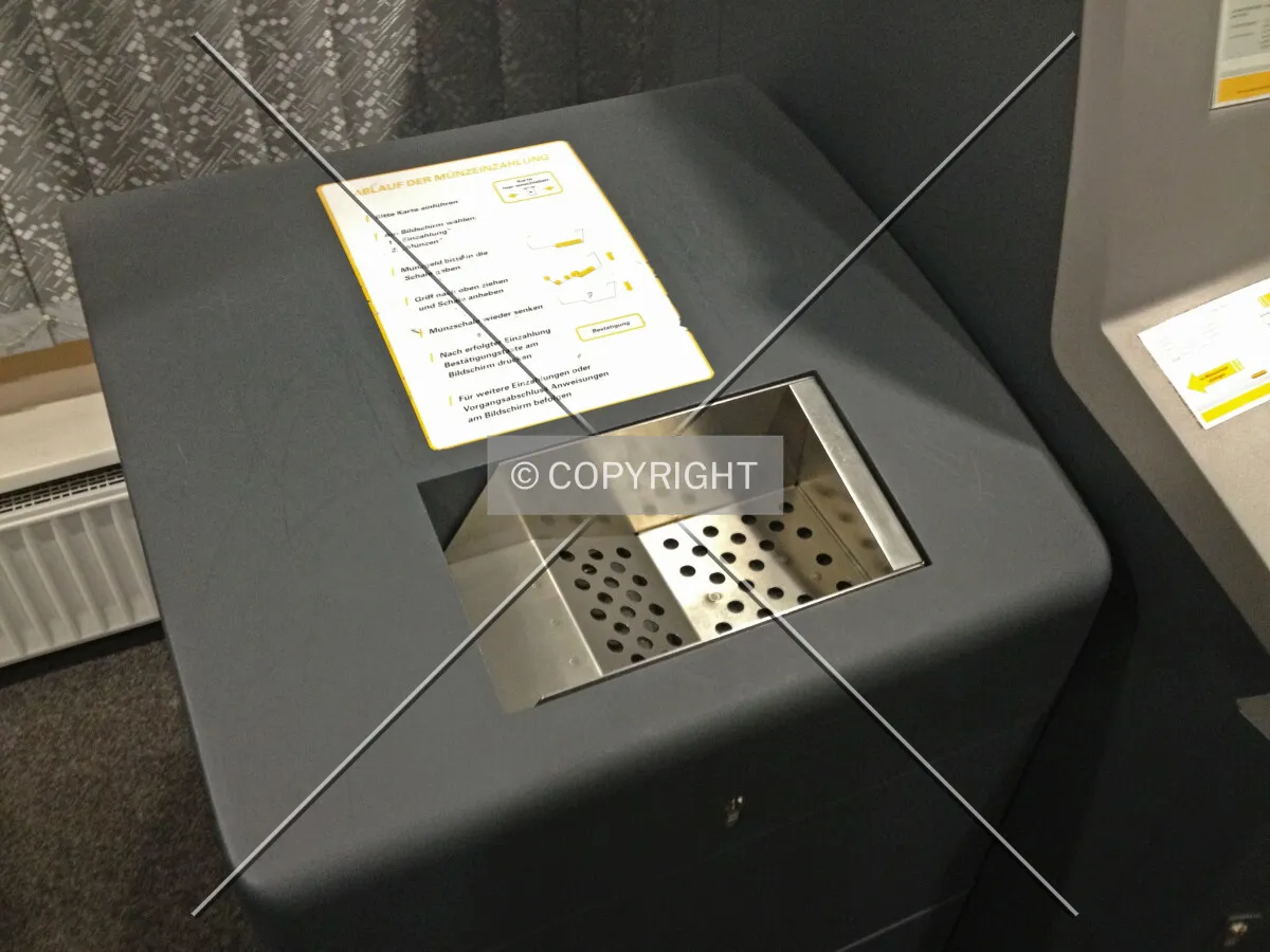A coin counting machine of an automatic teller machine (ATM)