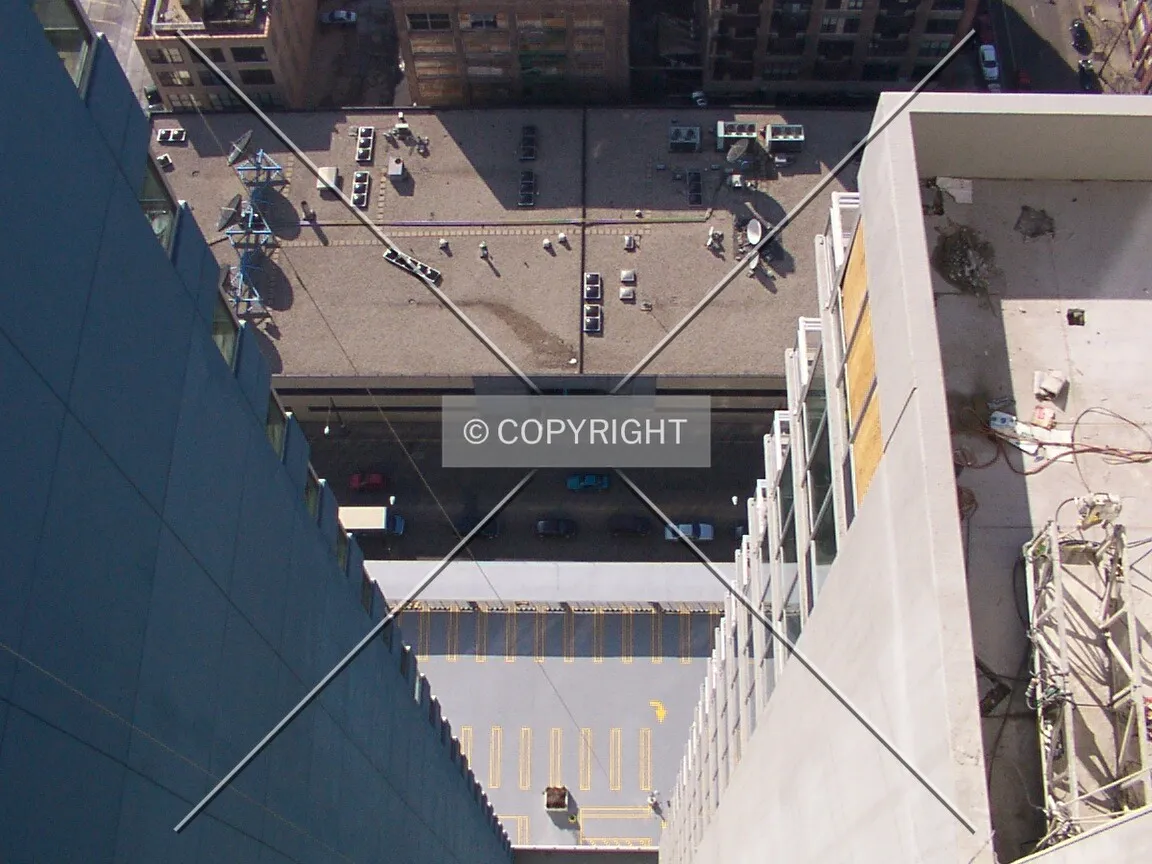 Looking west from the floating bridge on the 38th floor