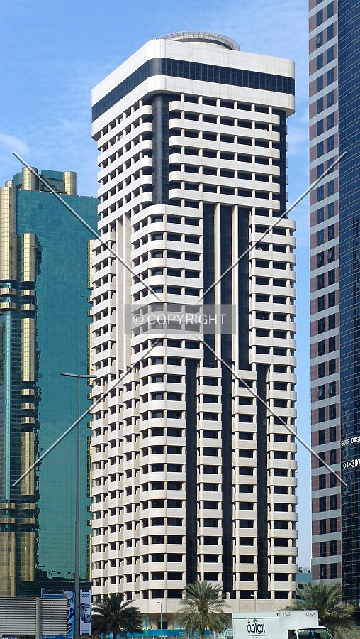 Southwestern view from across Sheikh Zayed Road