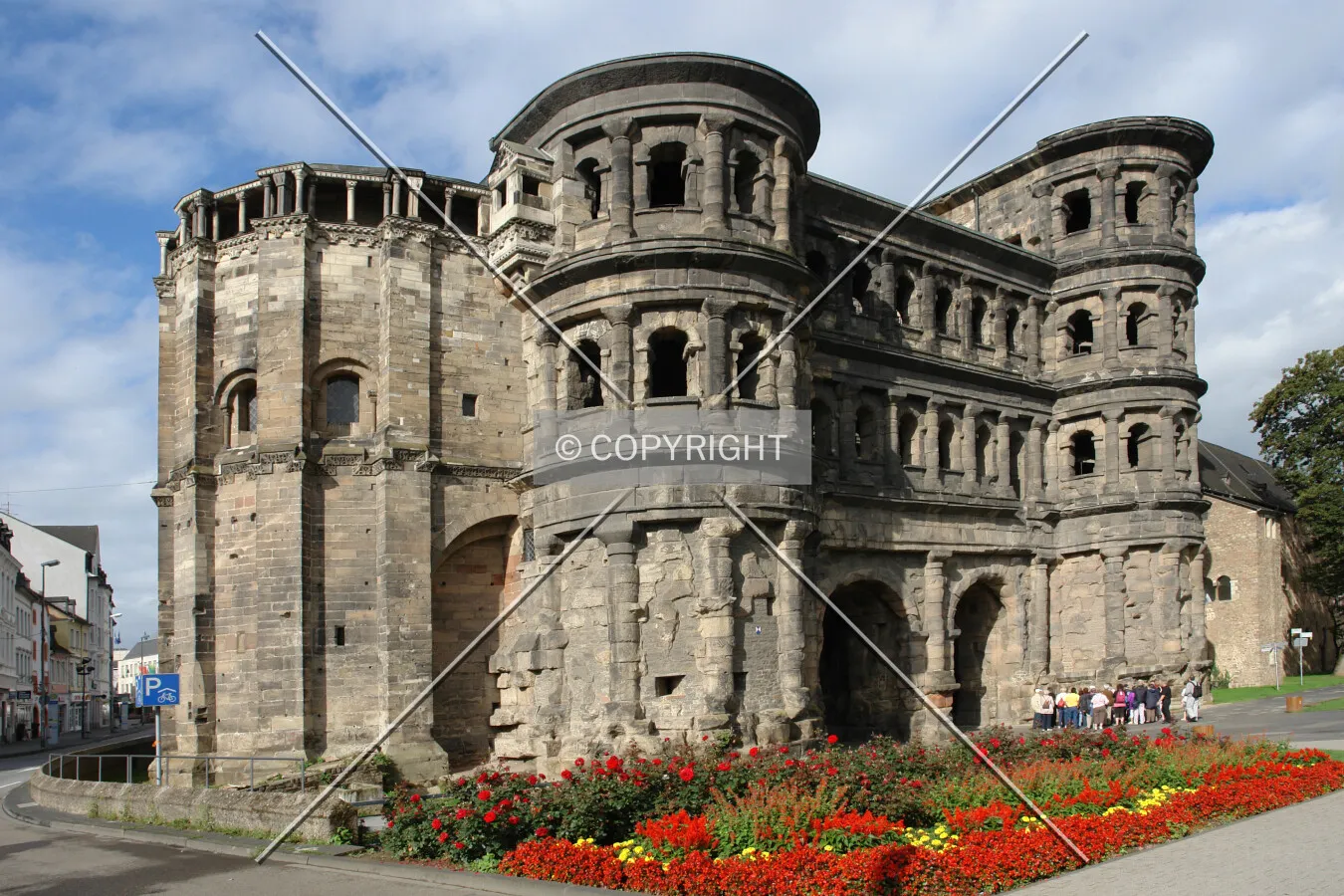 Roman city gate in Trier