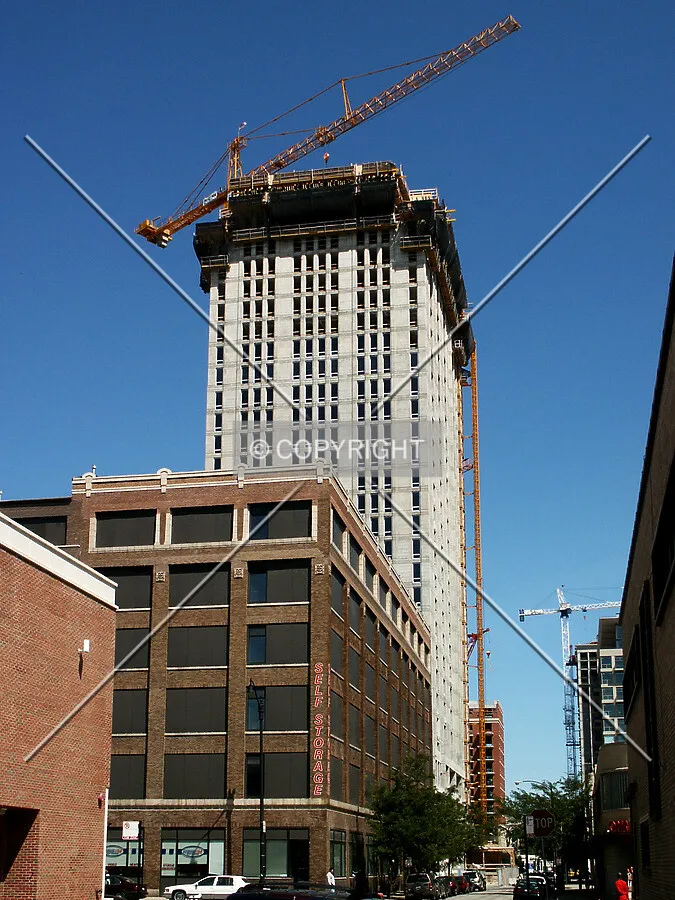 Looking east on 13th Street