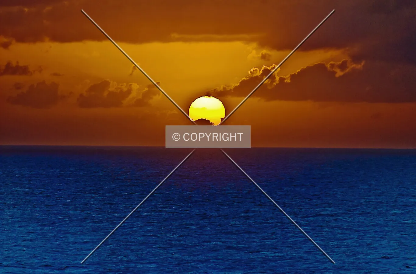 Sunset, Caribbean Sea