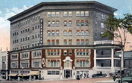 Vintage view from the southeast