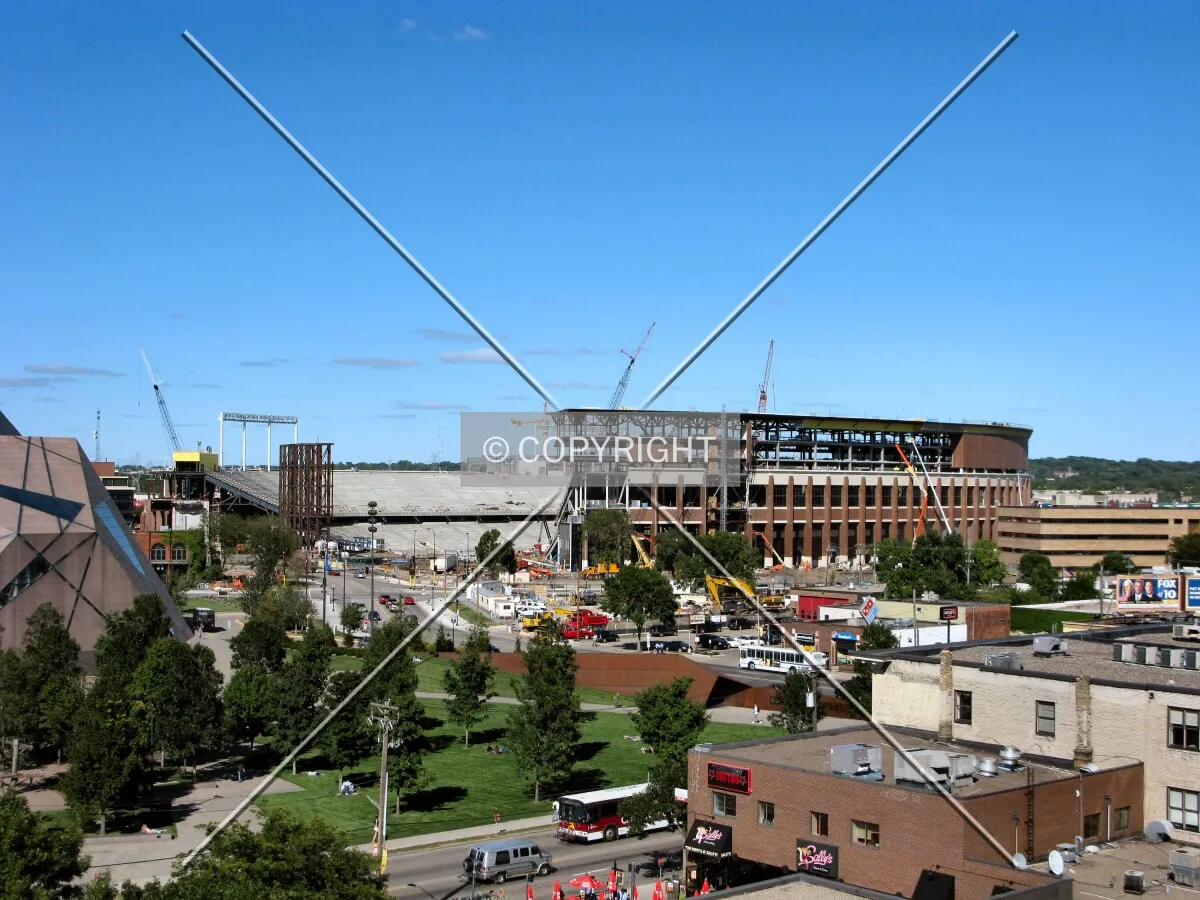 View to the northeast from the Delaware Patient/Visitor Ramp