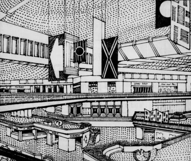 Vintage interior rendering