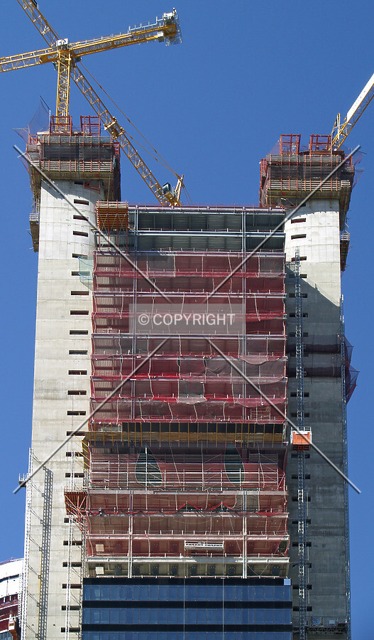 Looking up to the southern façade
