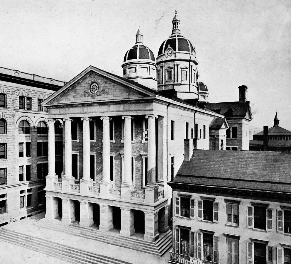 Vintage view from the northwest
