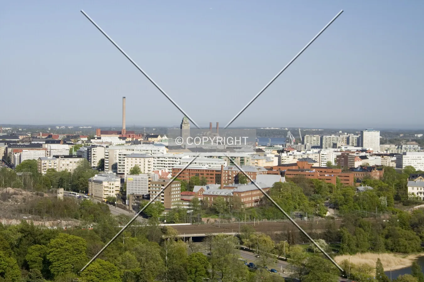 Looking east from Olympic Stadium Tower