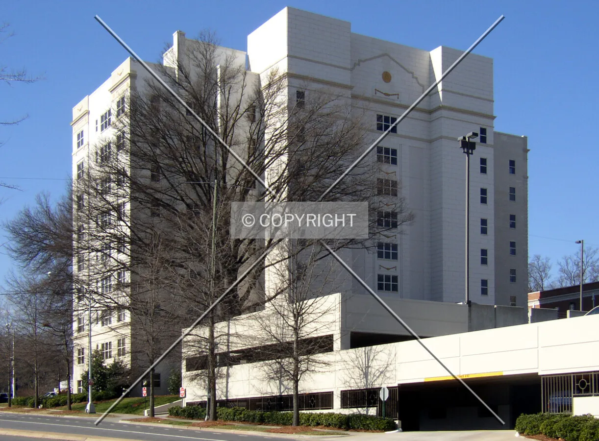 Looking southeast across South McDowell Street