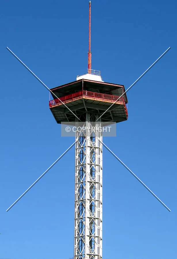 Detail of the upper portion of the tower