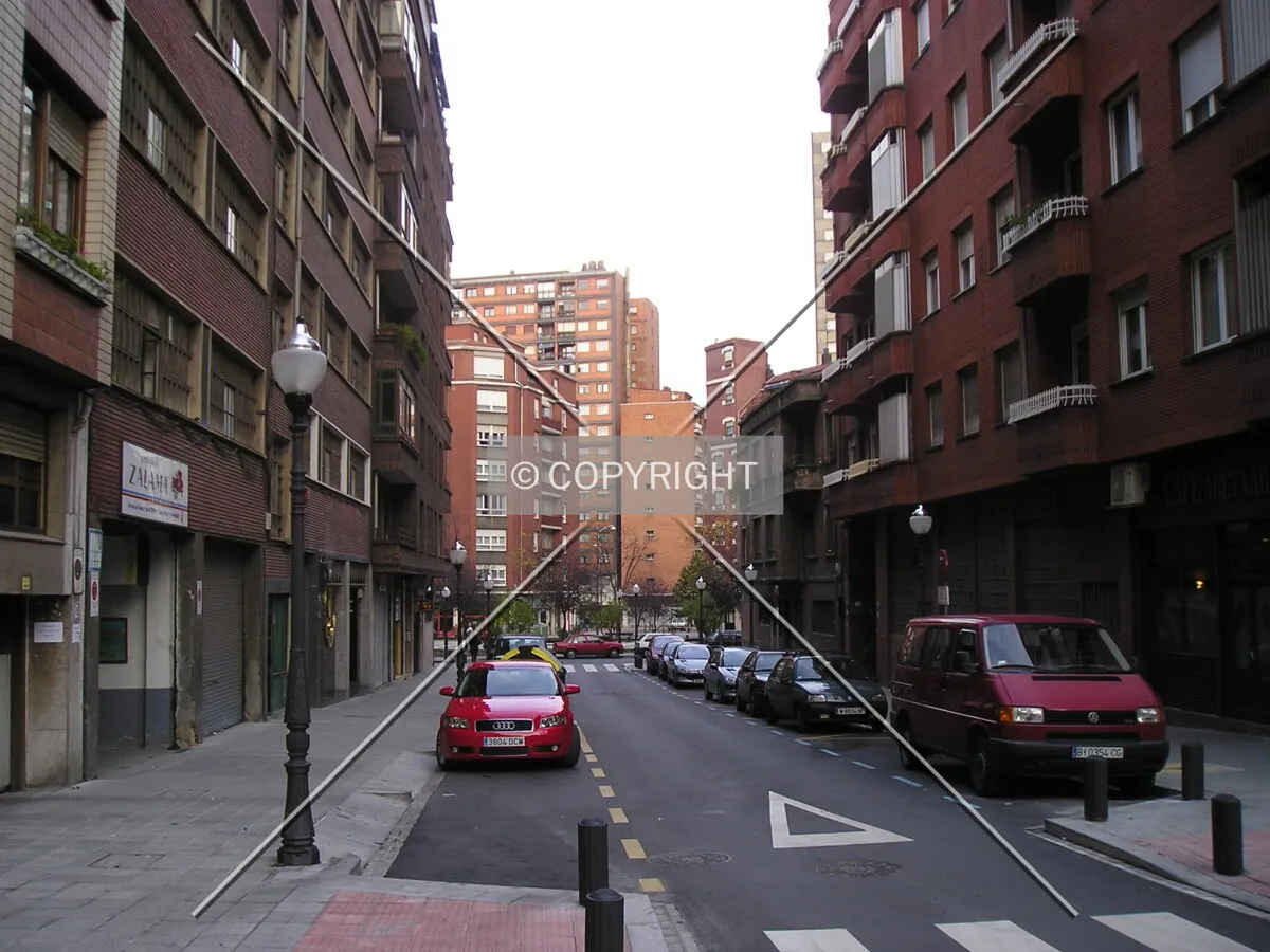 View with La Casilla blocks at the front