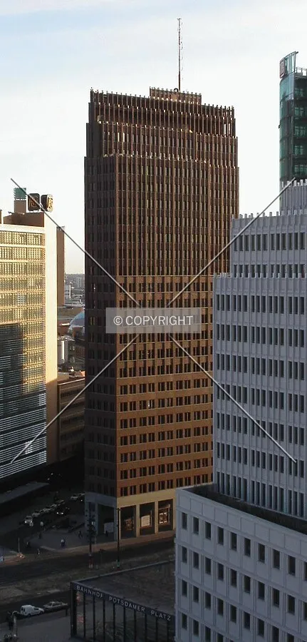 View of the tower from a nearby building