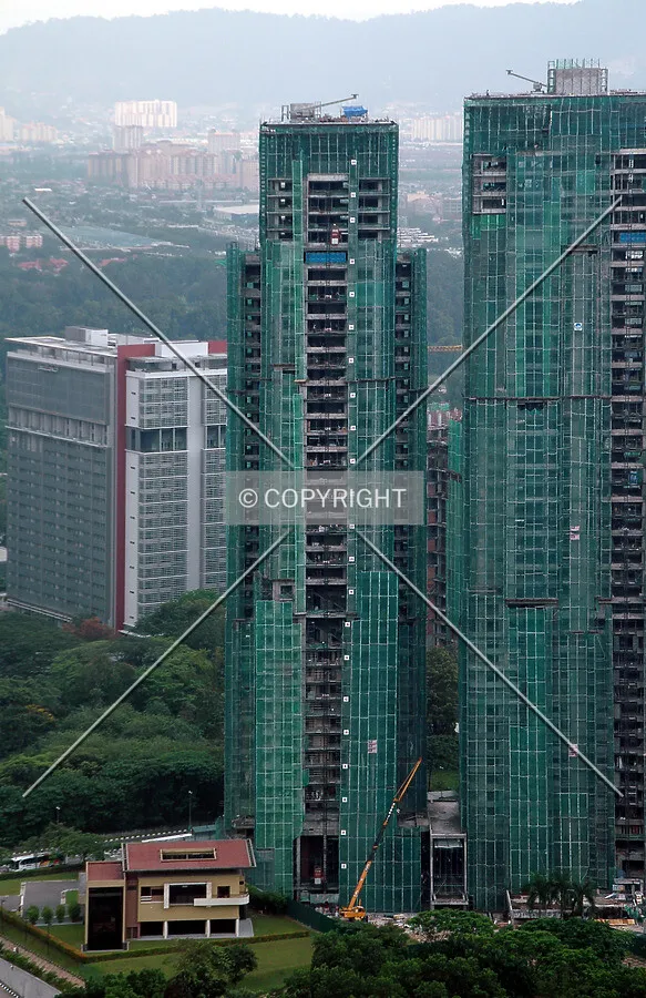 View from the Petronas sky bridge