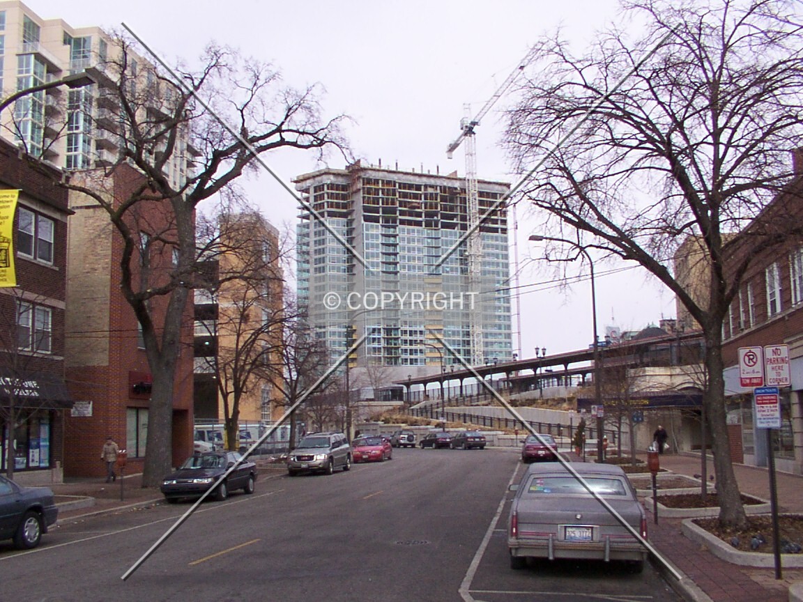 Looking north from Maple and Davis