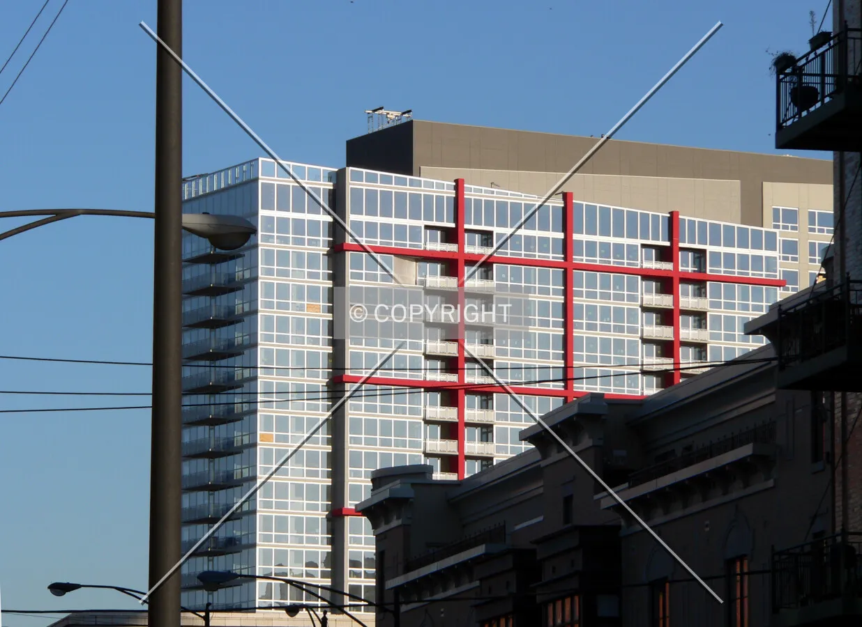 View to the east from 18th Street and Michigan Avenue